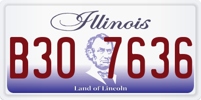 IL license plate B307636