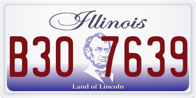 IL license plate B307639