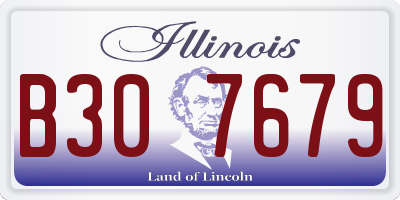 IL license plate B307679
