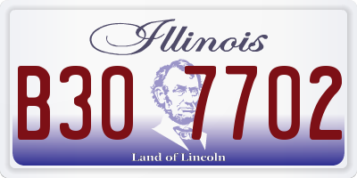 IL license plate B307702