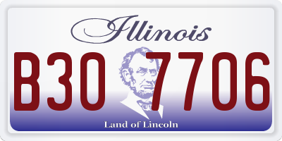 IL license plate B307706
