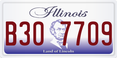 IL license plate B307709
