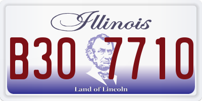 IL license plate B307710
