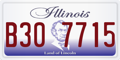 IL license plate B307715