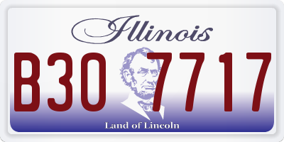 IL license plate B307717