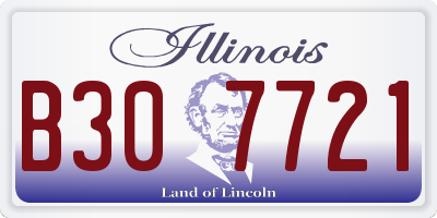IL license plate B307721