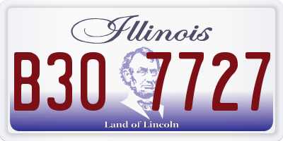 IL license plate B307727
