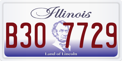 IL license plate B307729