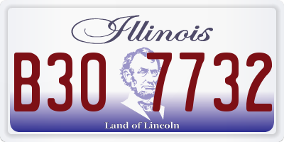IL license plate B307732