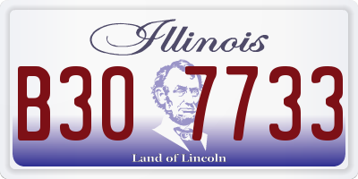IL license plate B307733