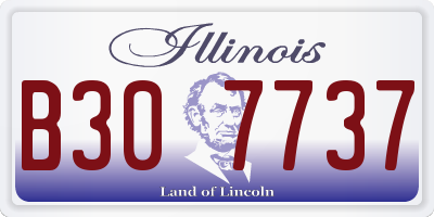 IL license plate B307737