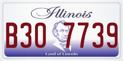 IL license plate B307739