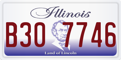 IL license plate B307746