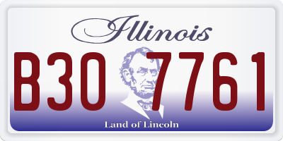IL license plate B307761