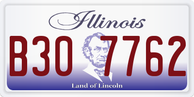 IL license plate B307762