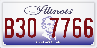 IL license plate B307766