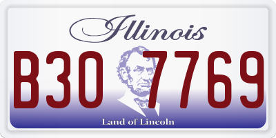 IL license plate B307769