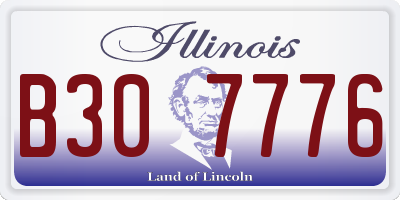 IL license plate B307776