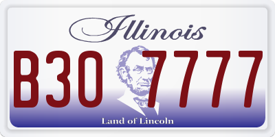 IL license plate B307777