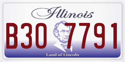 IL license plate B307791