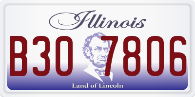 IL license plate B307806