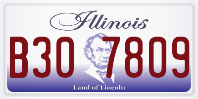 IL license plate B307809