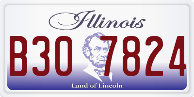 IL license plate B307824