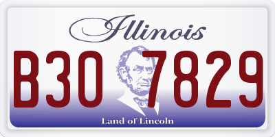 IL license plate B307829