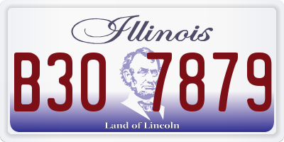 IL license plate B307879