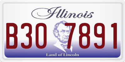 IL license plate B307891