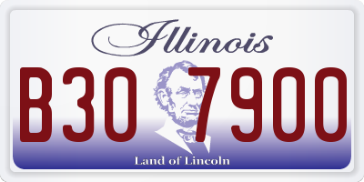IL license plate B307900