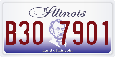 IL license plate B307901