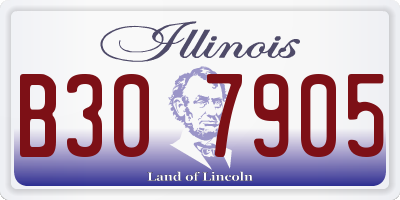 IL license plate B307905