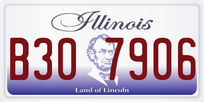 IL license plate B307906