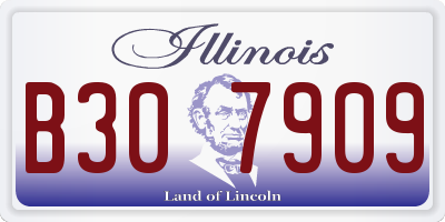 IL license plate B307909