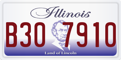 IL license plate B307910