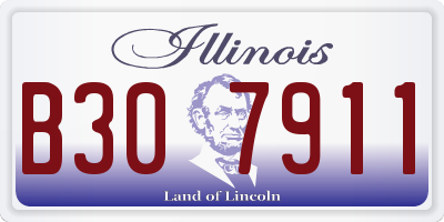 IL license plate B307911