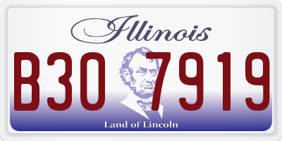 IL license plate B307919