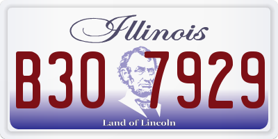IL license plate B307929