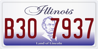 IL license plate B307937
