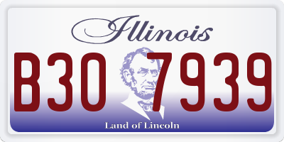 IL license plate B307939
