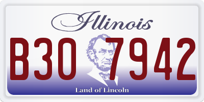 IL license plate B307942