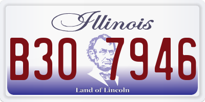 IL license plate B307946