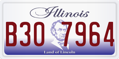 IL license plate B307964