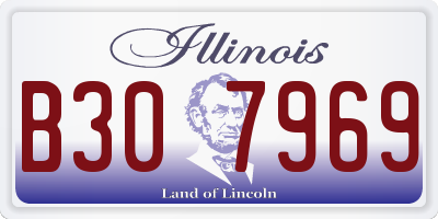 IL license plate B307969