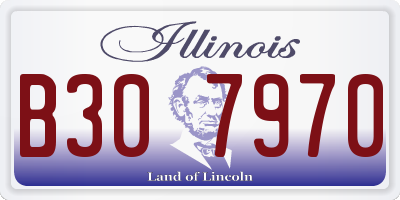 IL license plate B307970