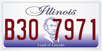 IL license plate B307971