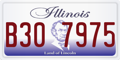 IL license plate B307975