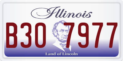 IL license plate B307977