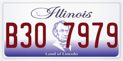 IL license plate B307979